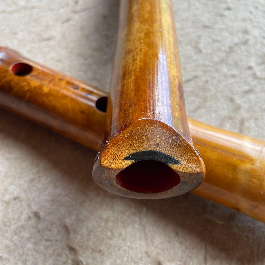 売れ筋 54 値下げ 尺八 一尺七寸管 銘 龍風？
