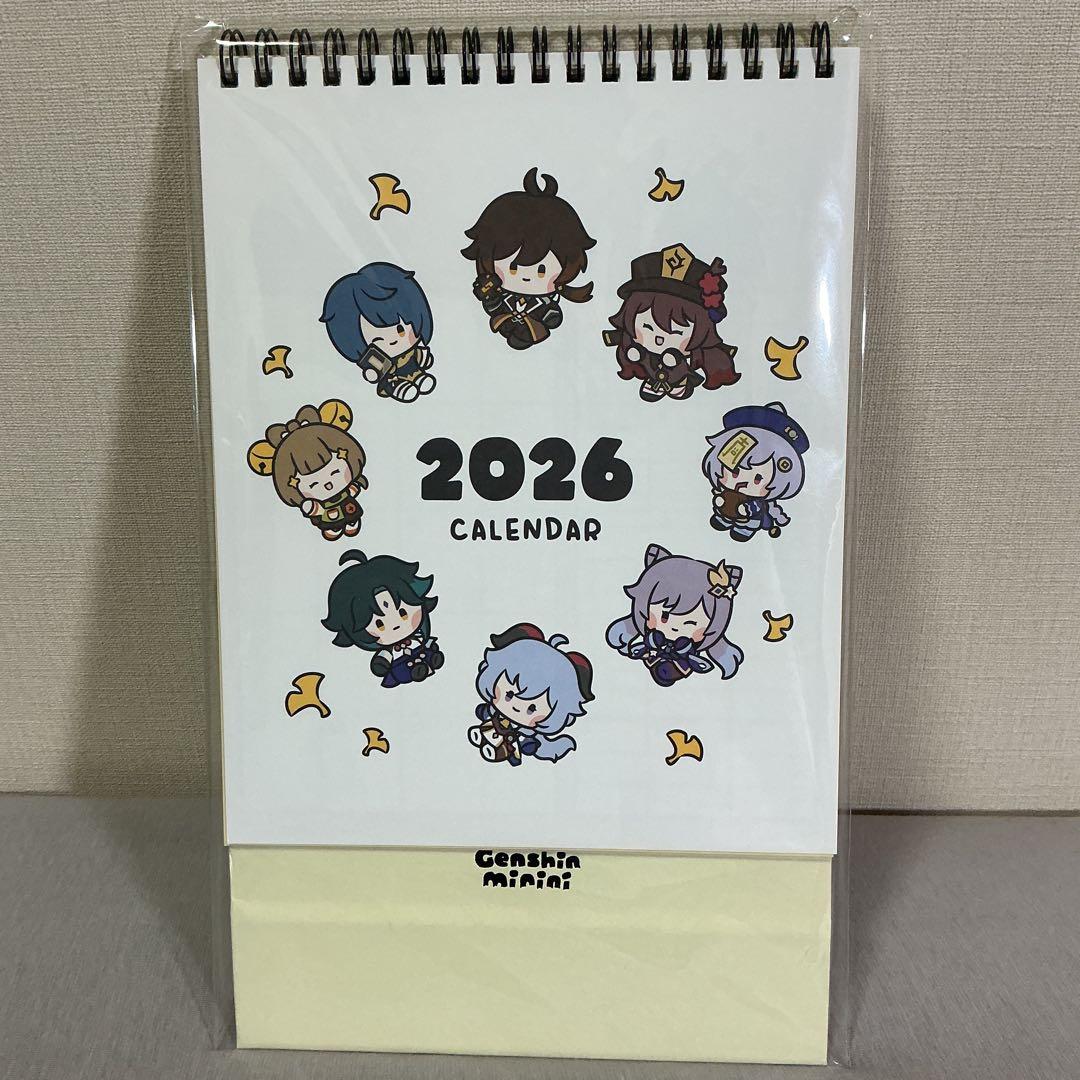 原神 2026 韓国限定カレンダー (シール同封) ホヨランド - メルカリ