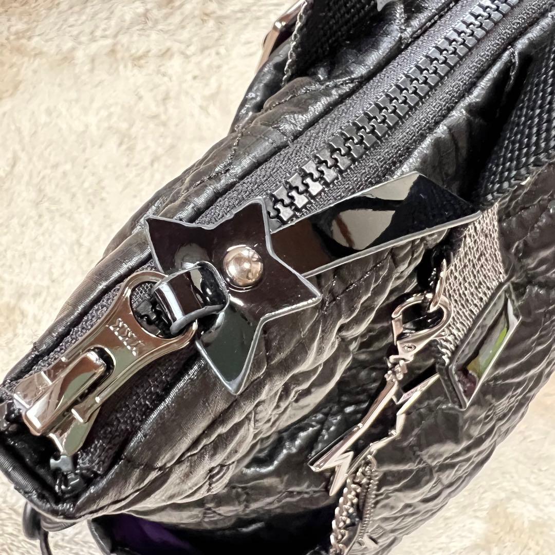 ANNA SUI プラネタ 2WAYリュックサック キルティング ブラック - メルカリ