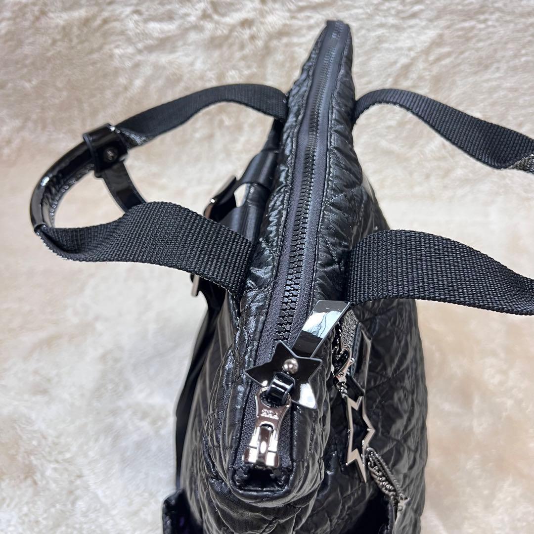 ANNA SUI プラネタ 2WAYリュックサック キルティング ブラック - メルカリ