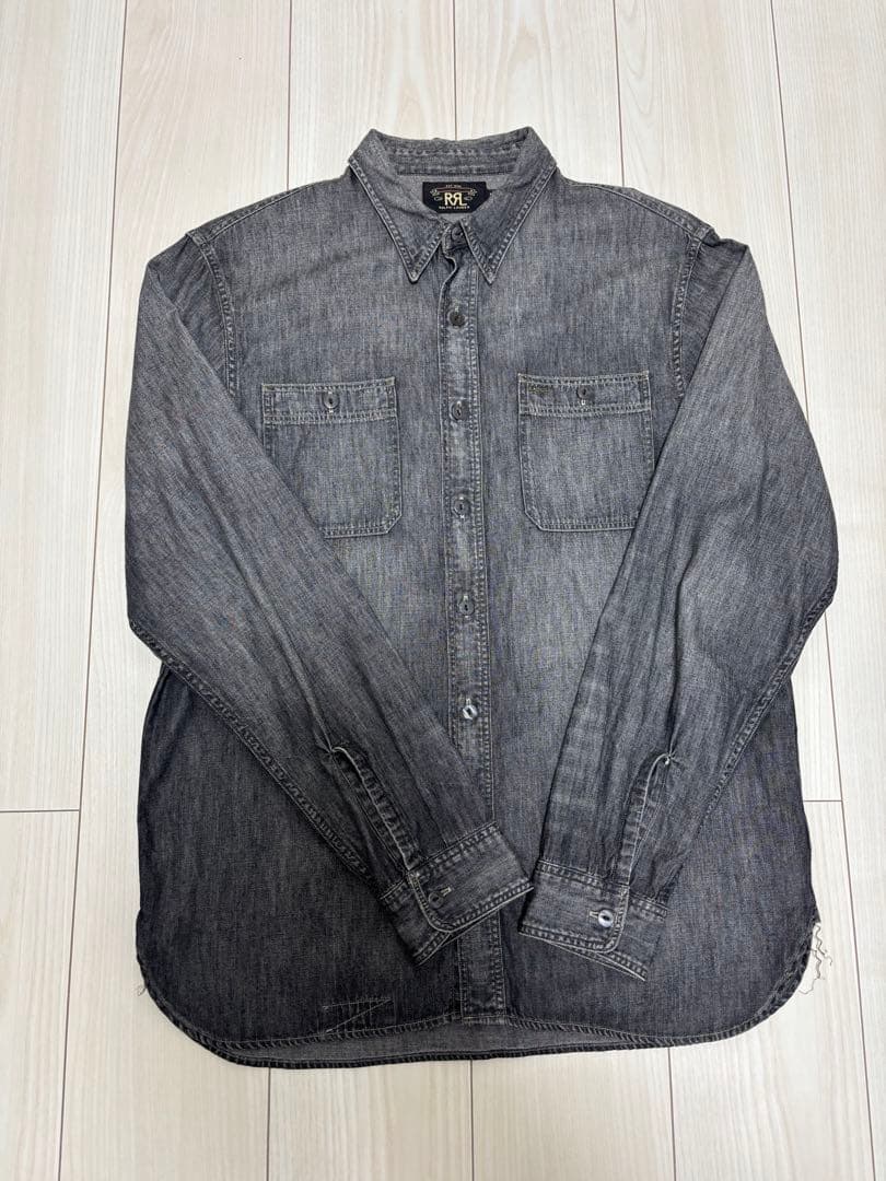 ダブルアールエル　ブラックシャンブレー【M】