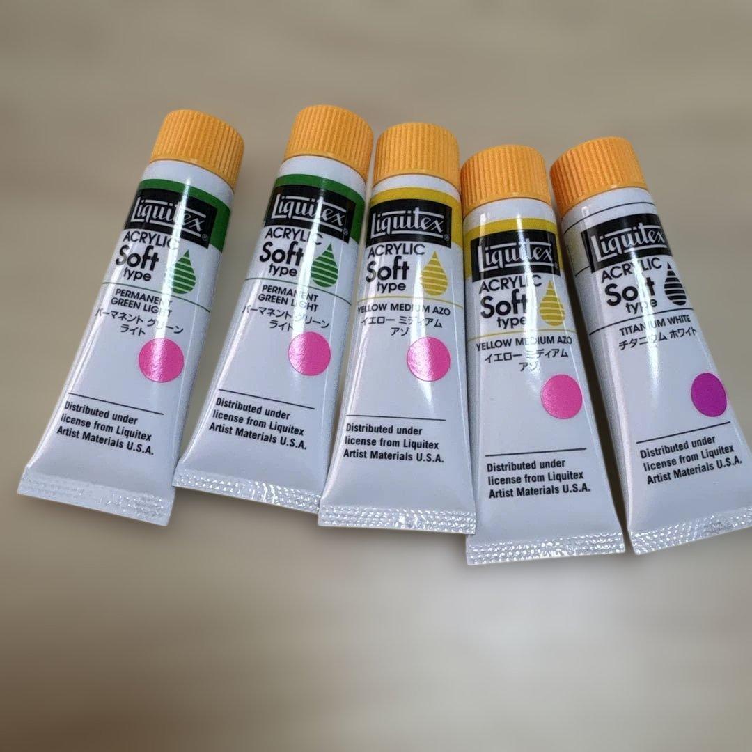 Liquitex アクリル絵の具 5本セット - メルカリ