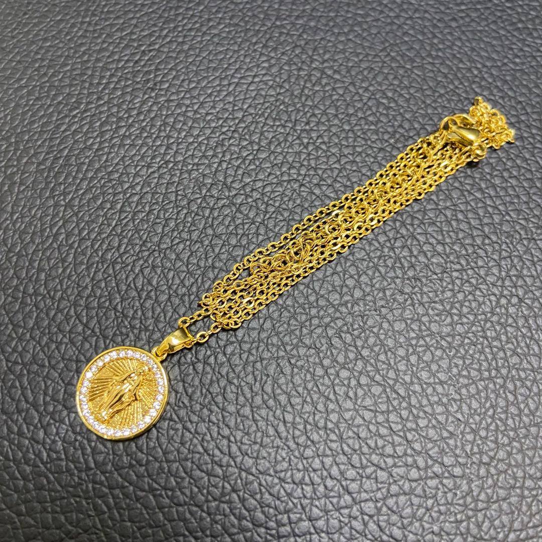 18k gp マリア ゴールド ネックレス アバランチ