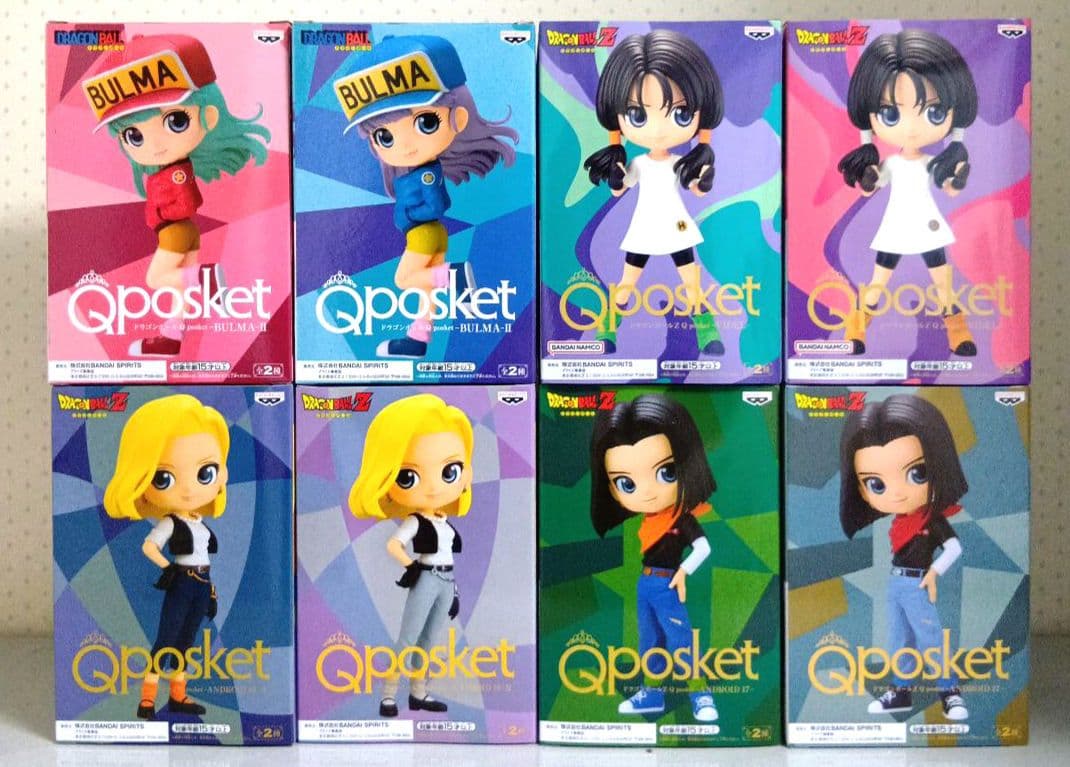 限定価格！Qposket　ドラゴンボール　ブルマ　ビーデル　17号　18号　AB