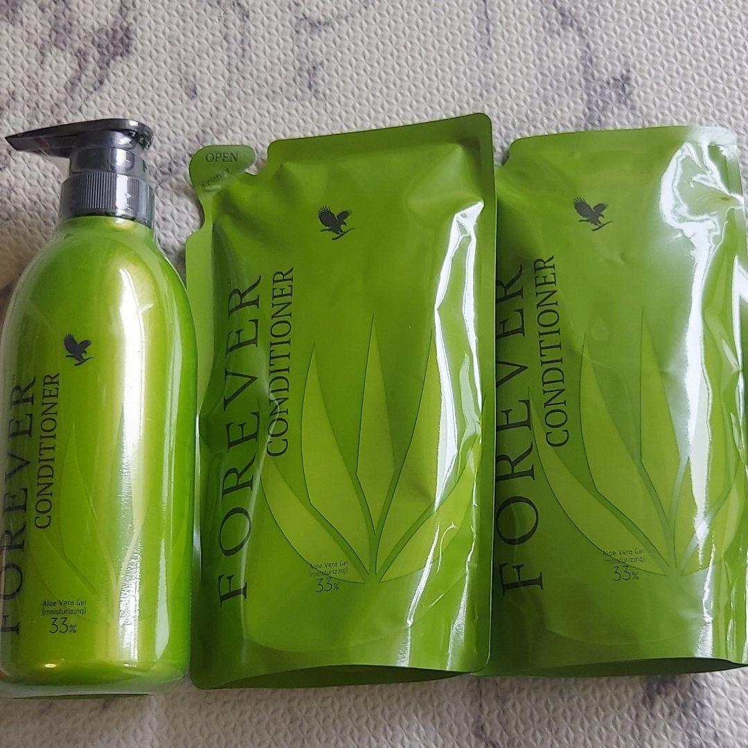 FOREVER ヘアコンディショナー 500ml×1 詰め替え450ml×2