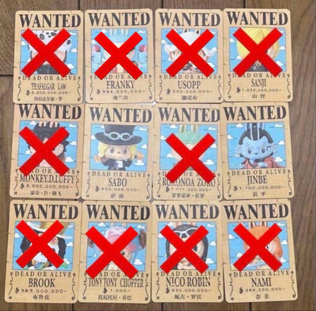 THE MONSTERS✖️ONE PIECE LABUBU ワンピースフィギア