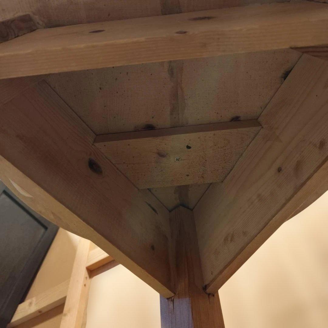 英国風 クリケットテーブル 無垢材 ろくろ脚 アンティーク 丸テーブル