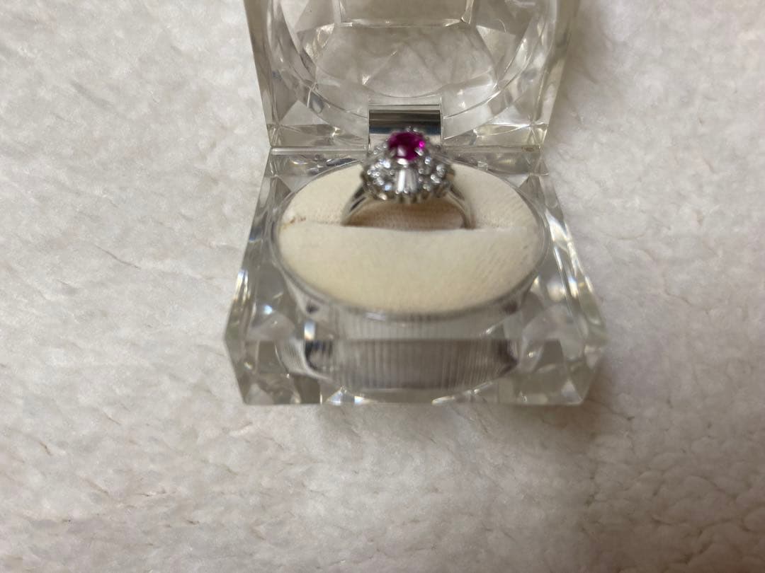 本日2/10最終価格100,000円天然ルビーメレダイヤリング12号再査定済み！