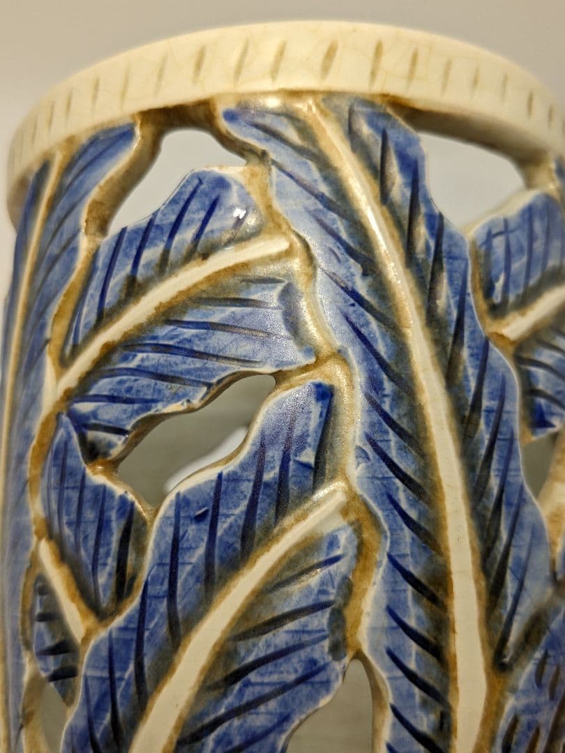 李朝 白磁染付筆筒 高麗白磁 李氏朝鮮 文房具 書道具 ペン立て