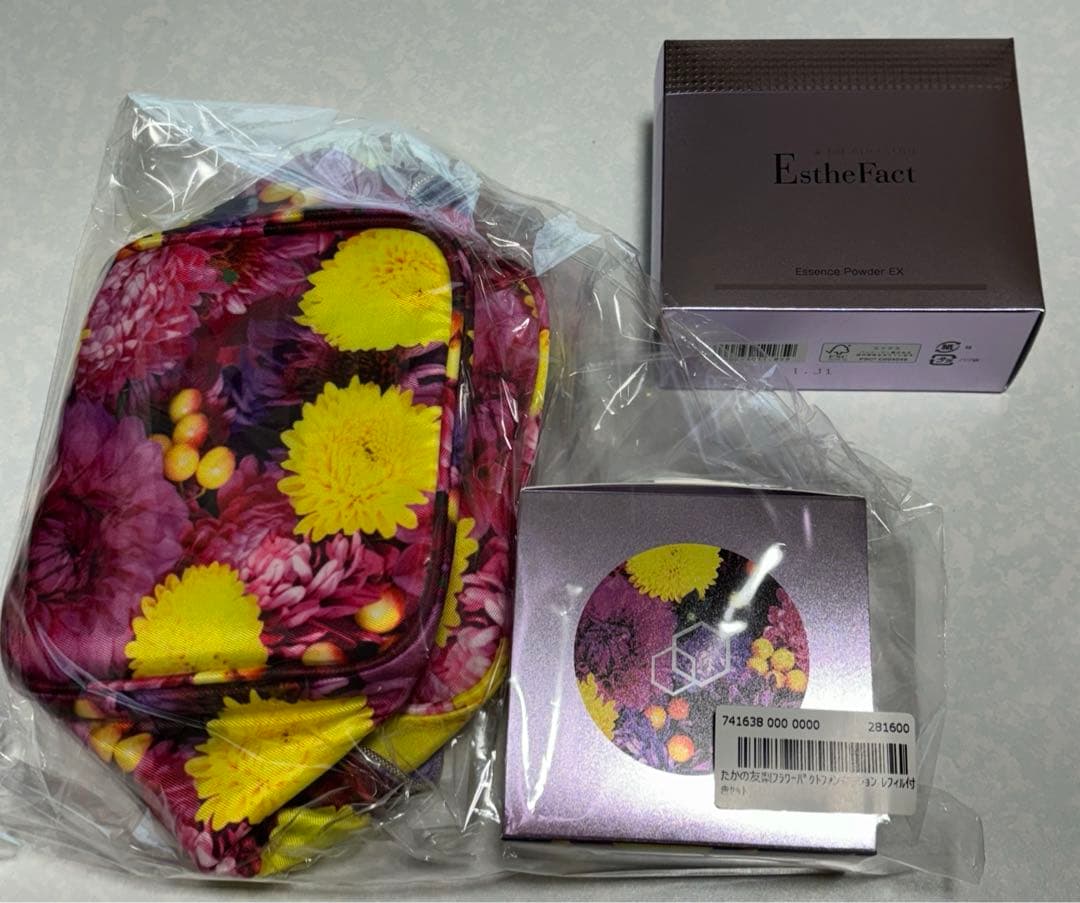 たかの友梨　フラワーパクト　ファンデーションセット＋エッセンスパウダー　23g