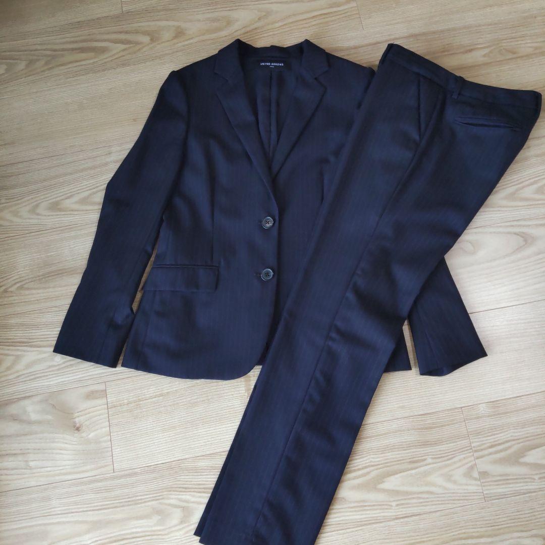 UNITED ARROWS TOKYO　ウール100％　パンツスーツ　濃紺