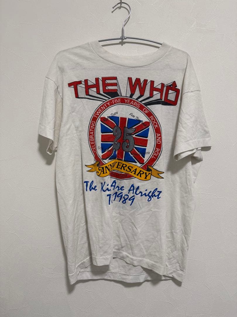 THE WHO 35周年記念Tシャツ 1989年 XL