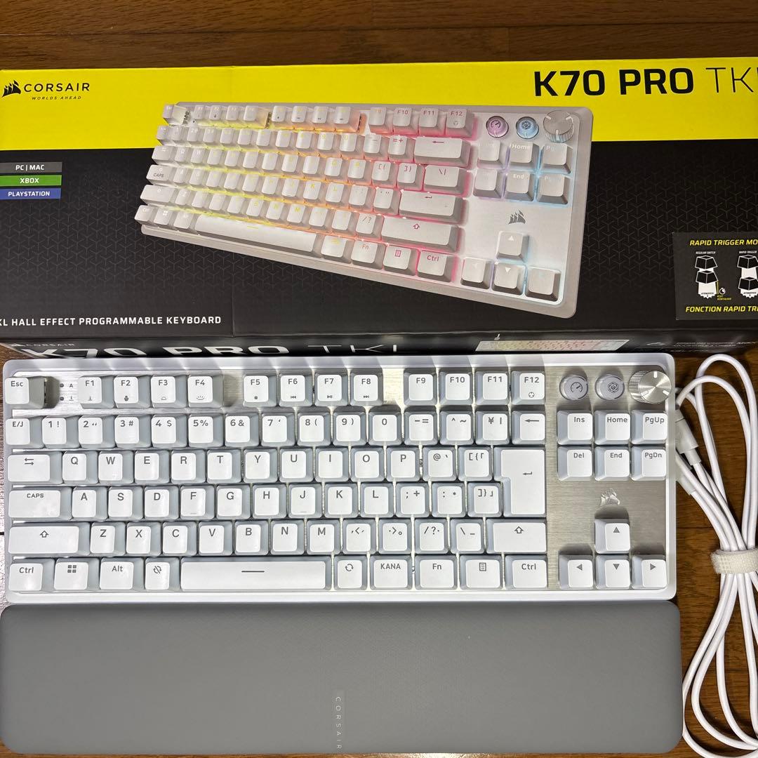 CORSAIR K70 PRO TKL ラピッドトリガー ラピッドトリガー付き K70 PRO TKL 高性能ホール効果プログラム可能