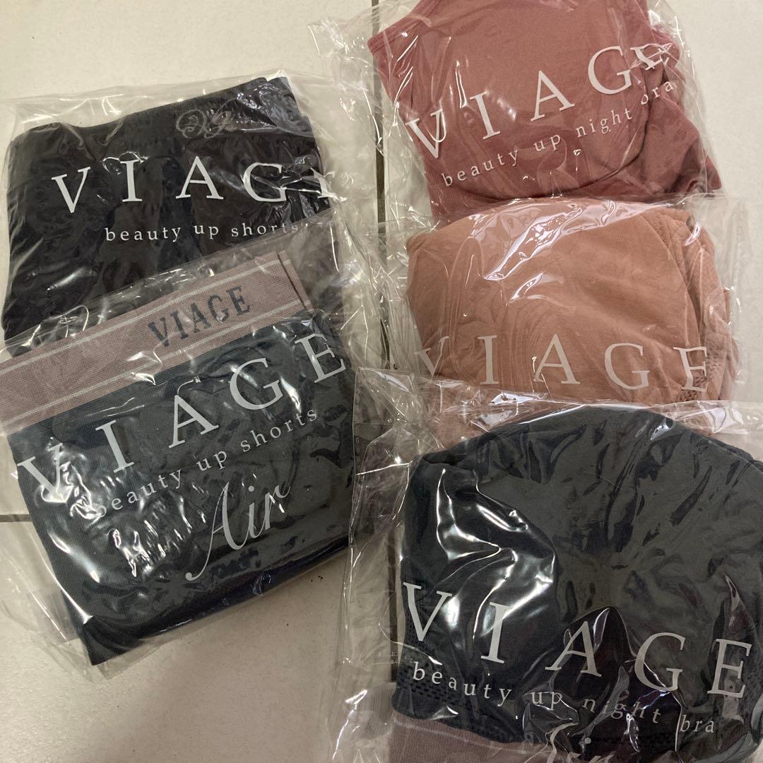 新品！　VIAGE ビューティアップナイトブラ・ショーツ 5点セット