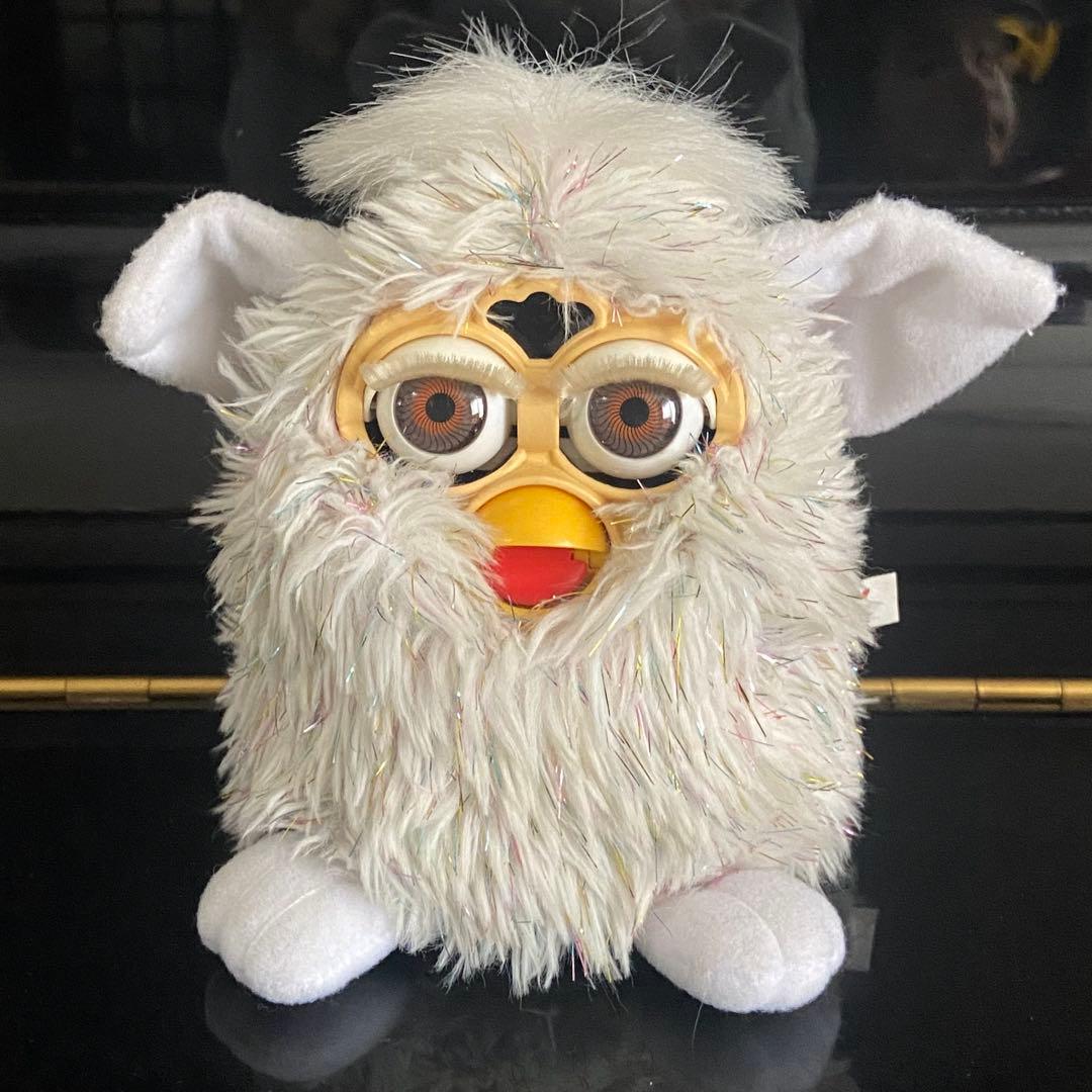 ジャンク品】初代ファービー ラメ ホワイト 白 キャラクター