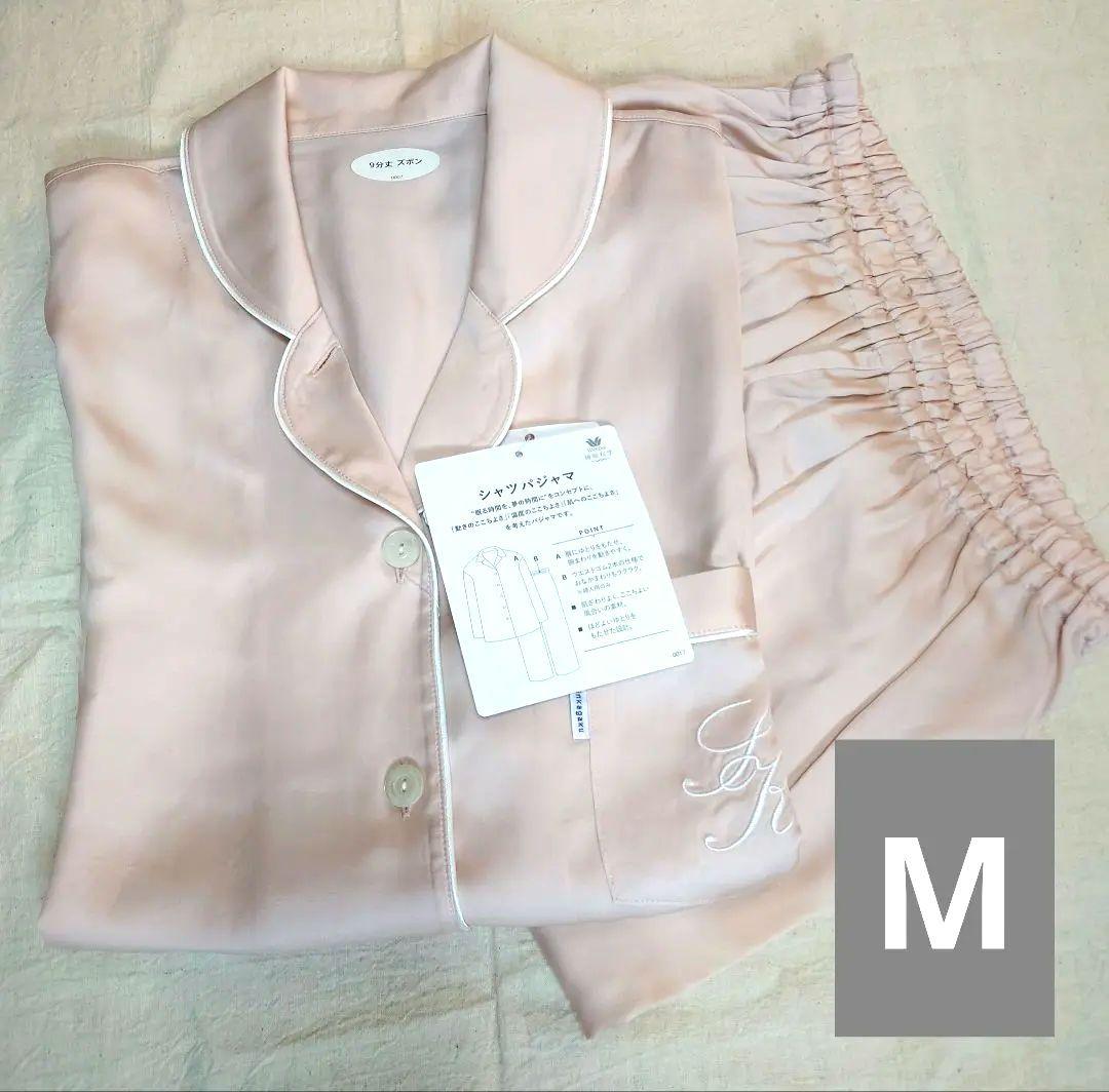 新品タグ付き ワコール 睡眠科学 ルームウェア パジャマ サテン M 高級