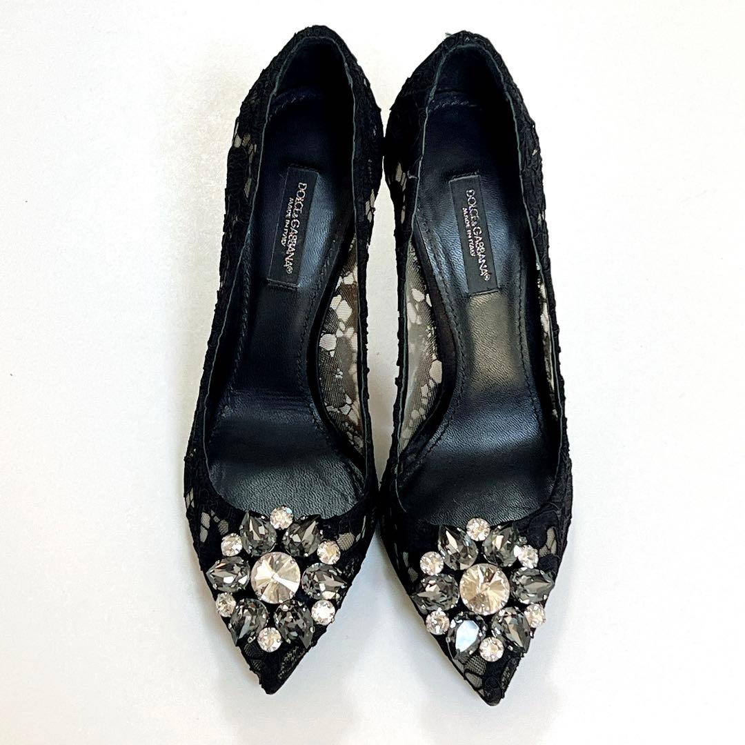 ちいちゃん様専用】DOLCE&GABBANA パンプス 35 1/2レース 黒 - メルカリ