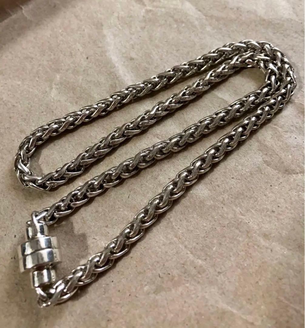 vintage 925 シルバー チェーン ネックレス