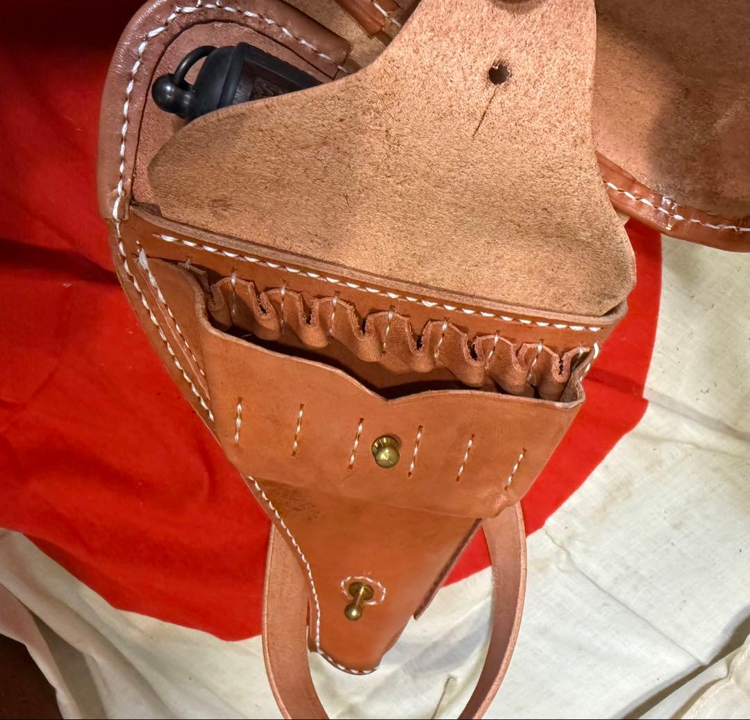 ☆日本軍 二十六年式拳銃用拳銃嚢 ホルスター（複製品）サバゲー 将校