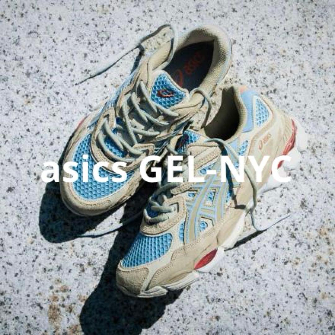 美品 asics GEL NYC Harbor Blue 28.0 US 10 Asics Gel NYC Harbor Blue-Wood Crepe Review& on foot - YouTube