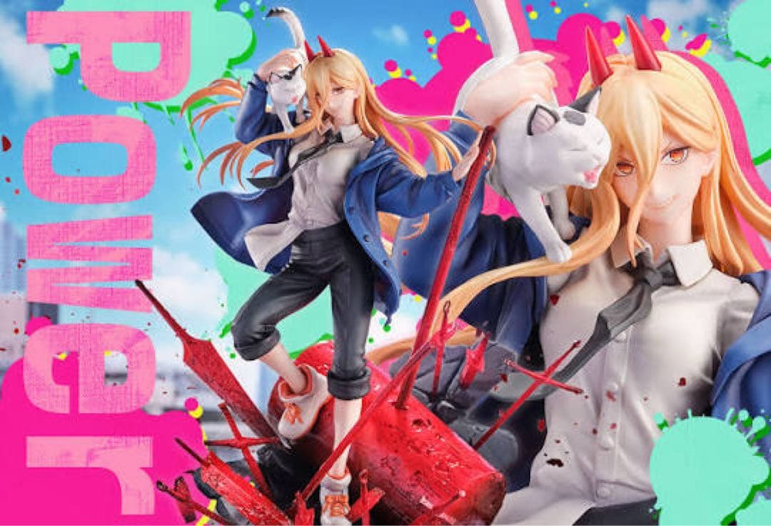 S-FIRE（エスファイア）　チェンソーマン フィギュア　パワー＆ニャーコ