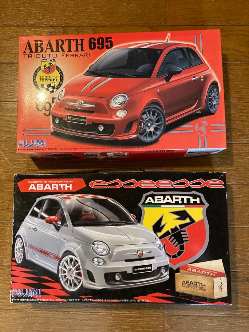 1/24 フジミ アバルト 695 トリビュート フェラーリ　500 2台セット