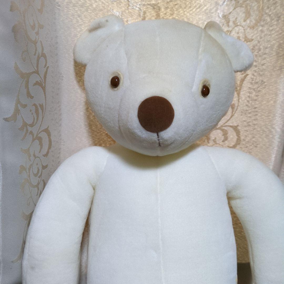 ミキハウス、ホワイトくま　ぬいぐるみ　レア