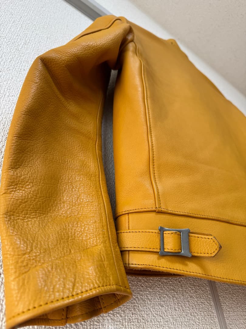 ADDICT CLOTHES AD-01 36 牛革 yellow - メルカリ