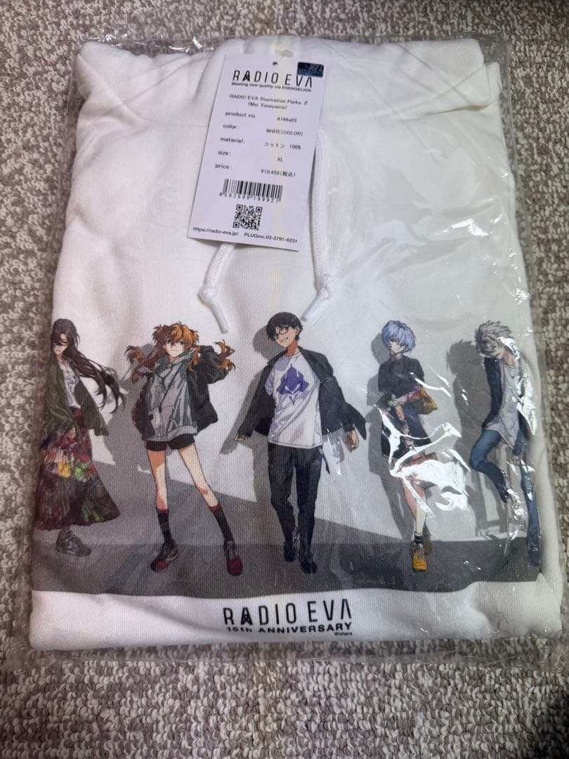 エヴァンゲリオン パーカー白XL、Tシャツ白・黒XL 3着まとめセット EVA EVA STORE オリジナル【シン・エヴァンゲリオン劇場版】8号機β/Tシャツ