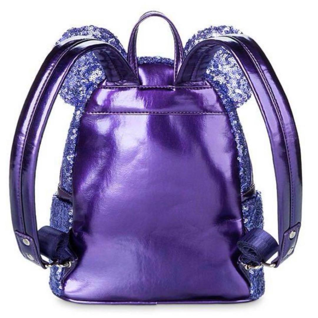 ラウンジフライ ミッキー ディズニー スパンコール 紫 パープル