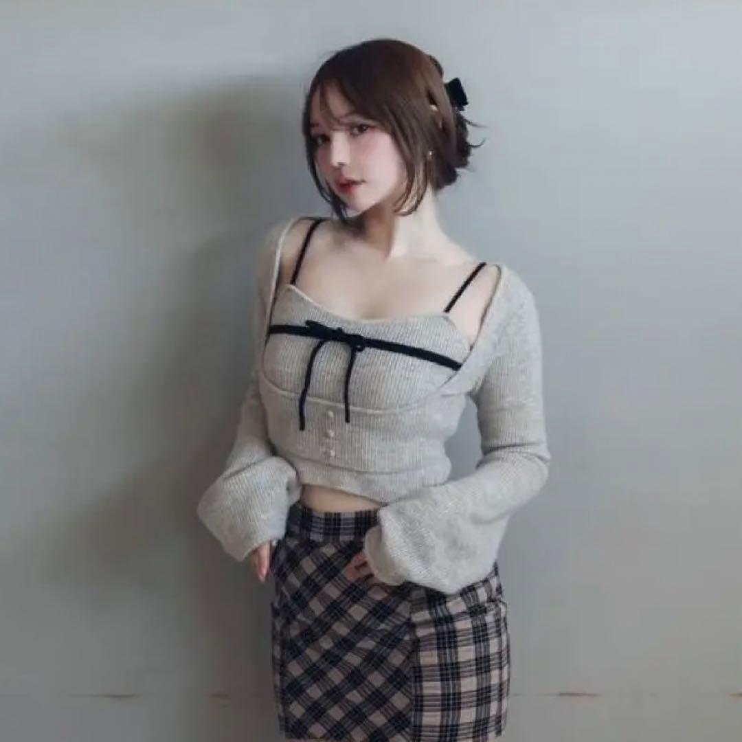 andmary Natalie ribbon set ベージュ - メルカリ