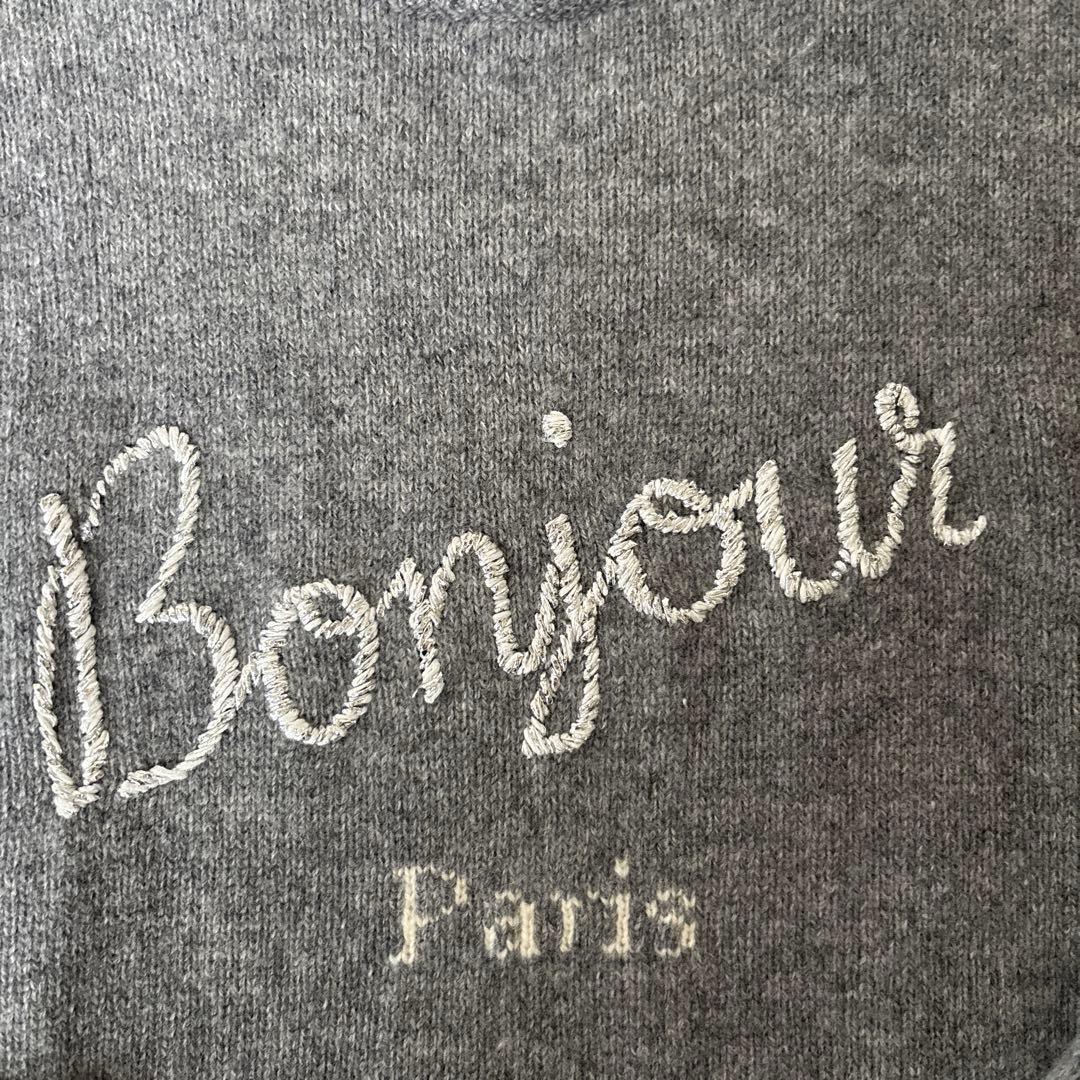美品】スローブイエナ/Bonjour paris ロゴニット - メルカリ