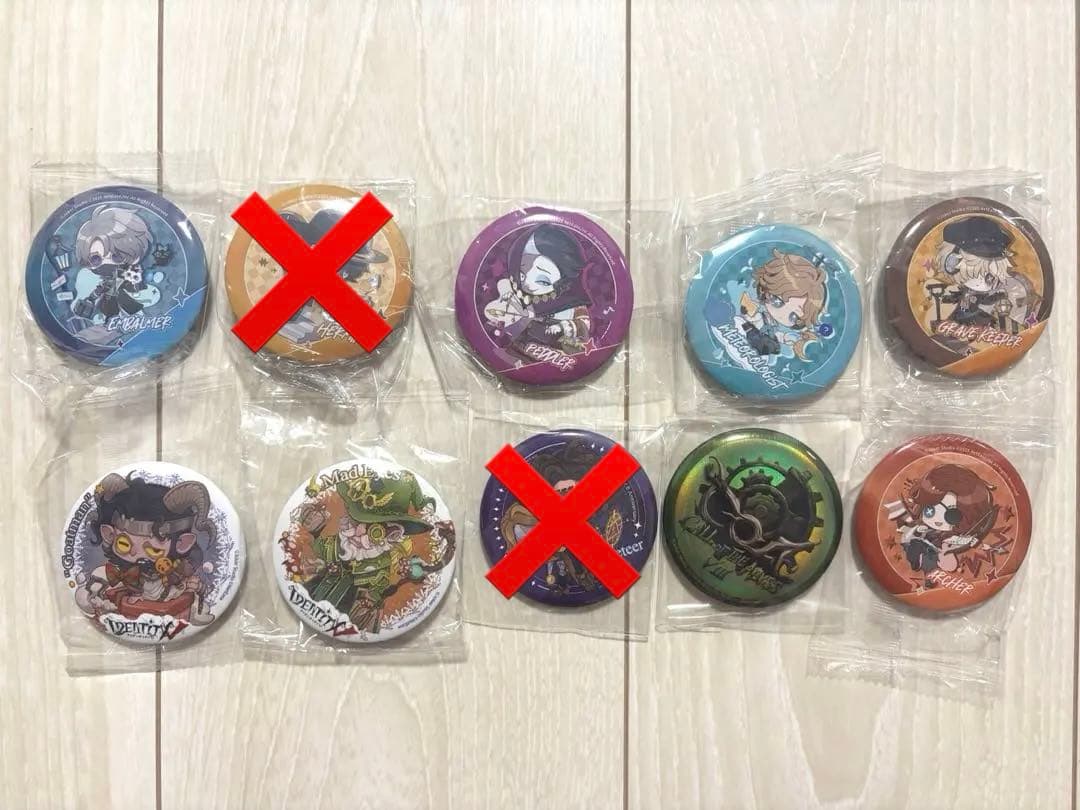 第五人格 Identity 缶バッチ IJL 特典 プレイオフ バラ売り可