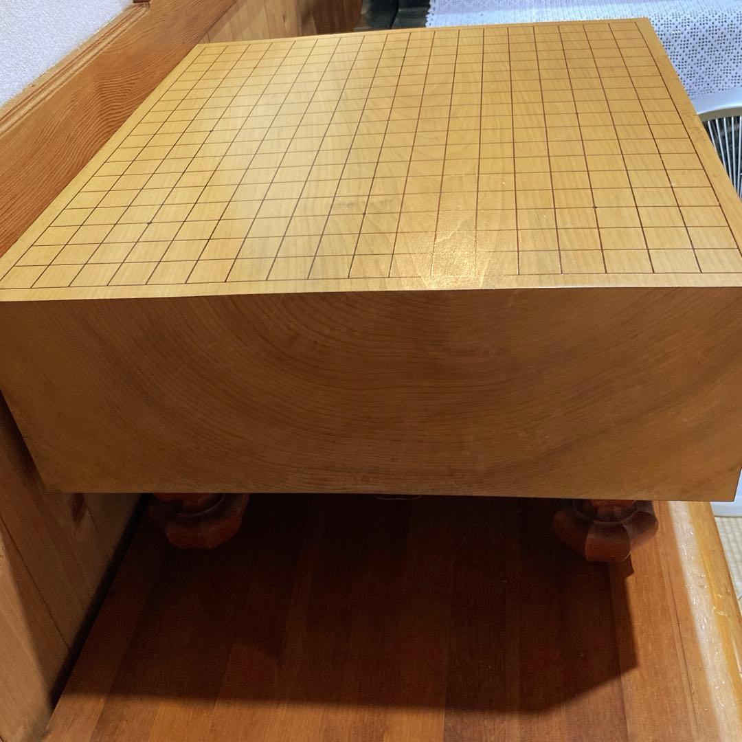 高級］木製大型囲碁盤45×41センチ 足付き へそあり | 激安通販のイー