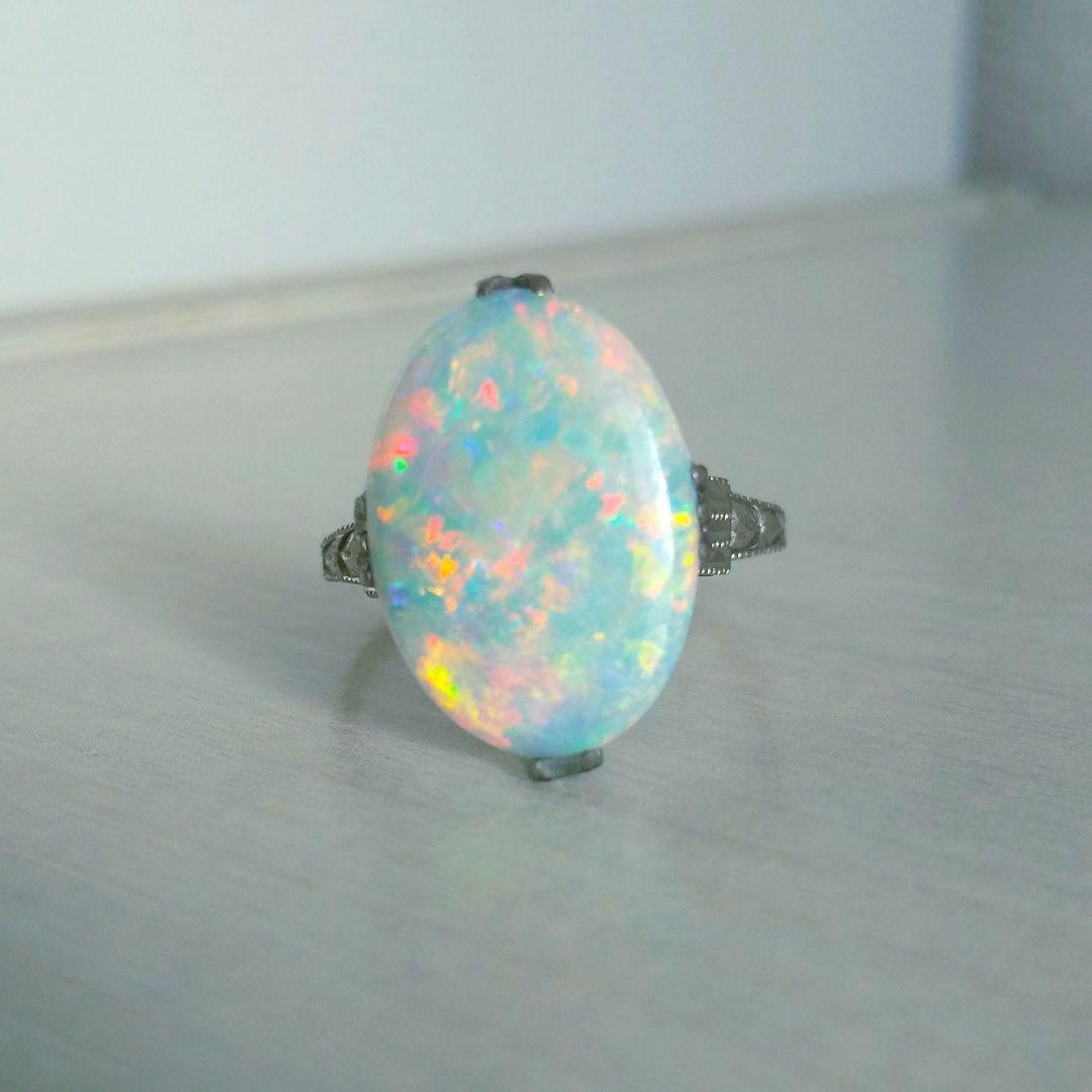 特大☆ホワイトオパール☆約14号