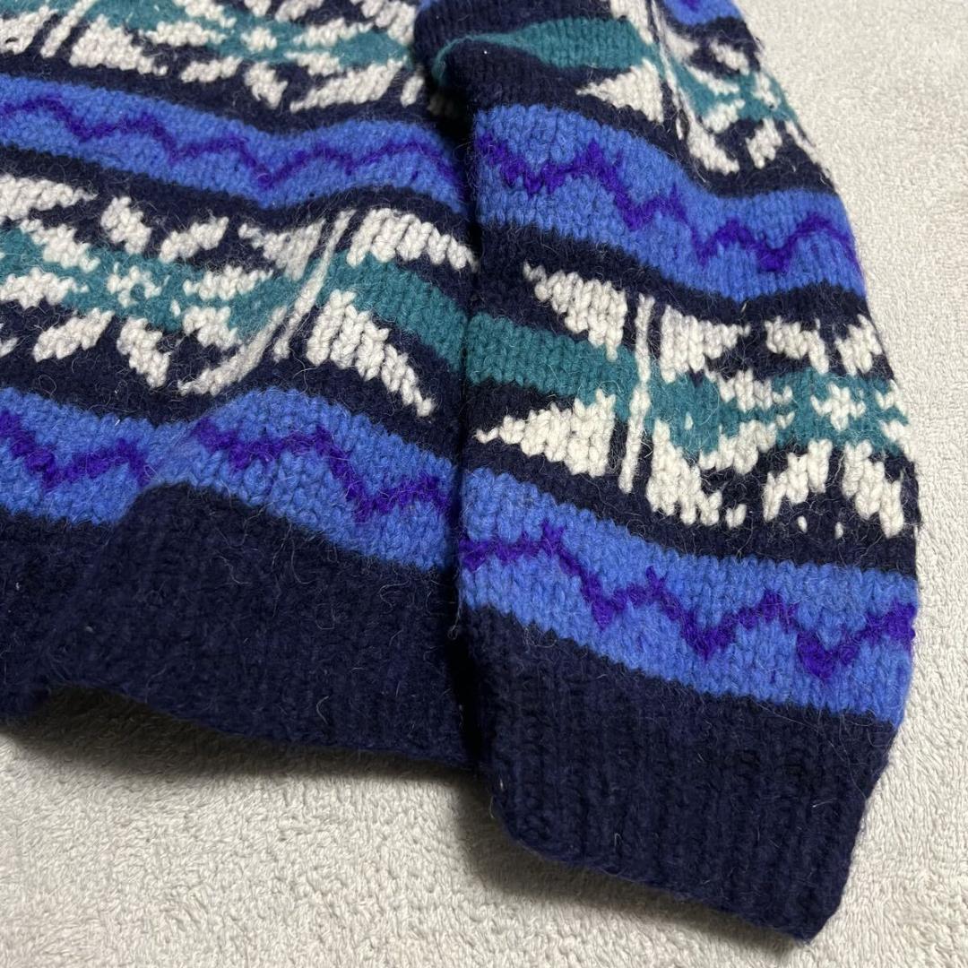 ハンドニット 希少 ヴィンテージ エクアドル セーター R-8733 - メルカリ