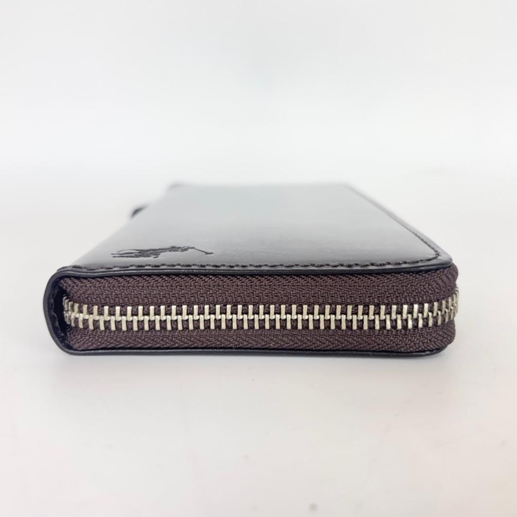 未使用】 ポロラルフローレン ラウンドジップ 長財布 P-225BR - メルカリ