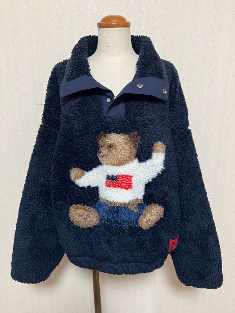 POLOベア　2025限定品　ハイパイルフリースモックネック　ネイビー　M 新品 Polo ベア ハイパイル フリース モックネック | ラルフ ローレン公式