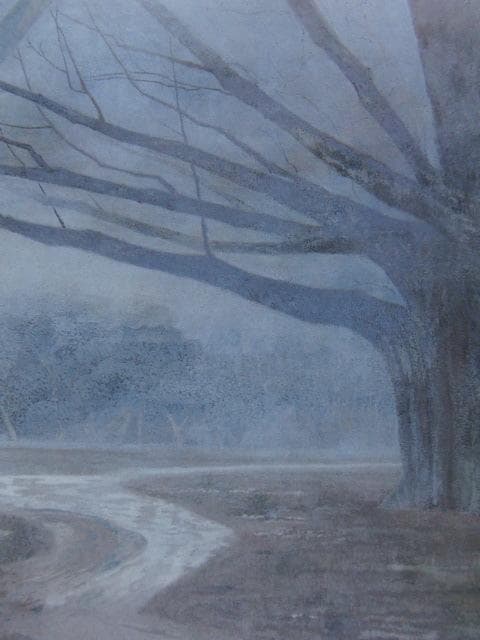 山岸純、【冬から】、希少な額装用画集より、新品額装付