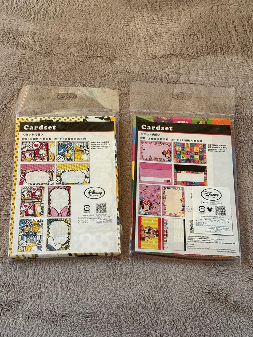 ディズニー カード ・封筒セット - メルカリ
