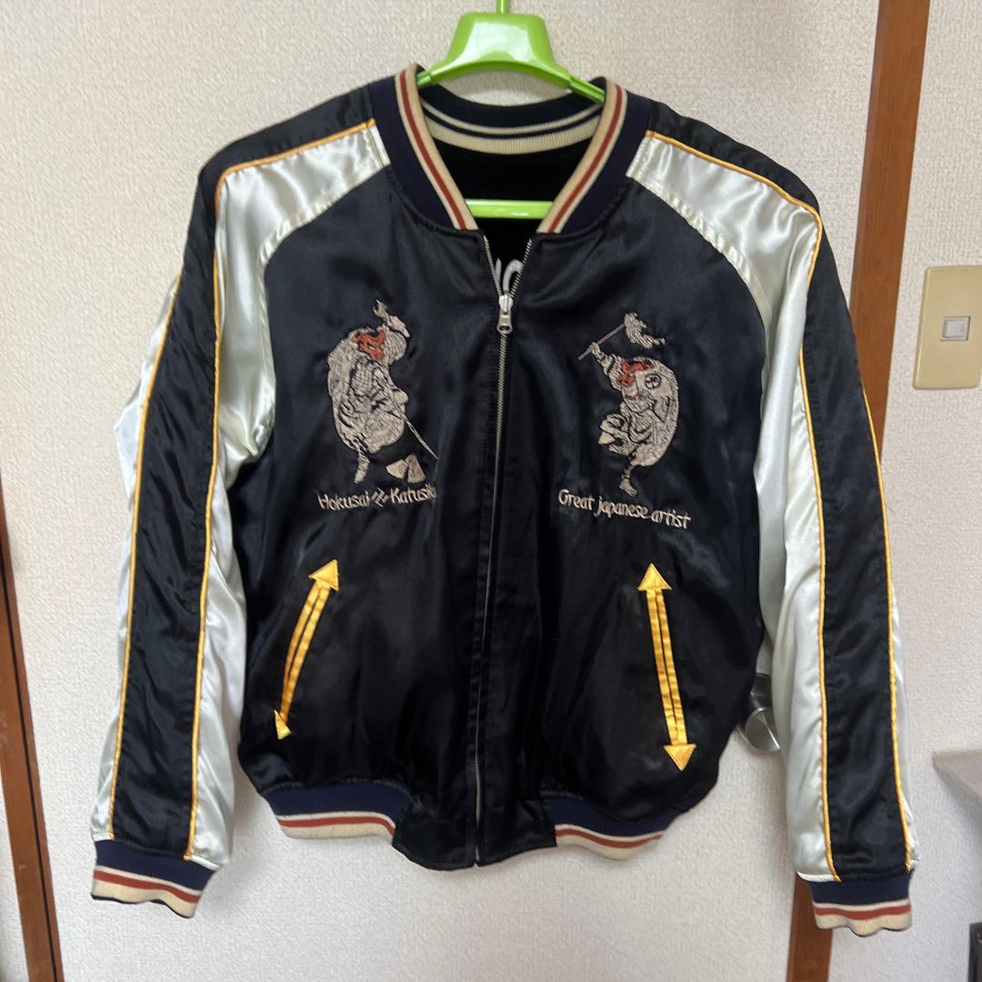 テッドマン爆裂爛漫娘 オール刺繍 七福神リバーシブルスカジャン