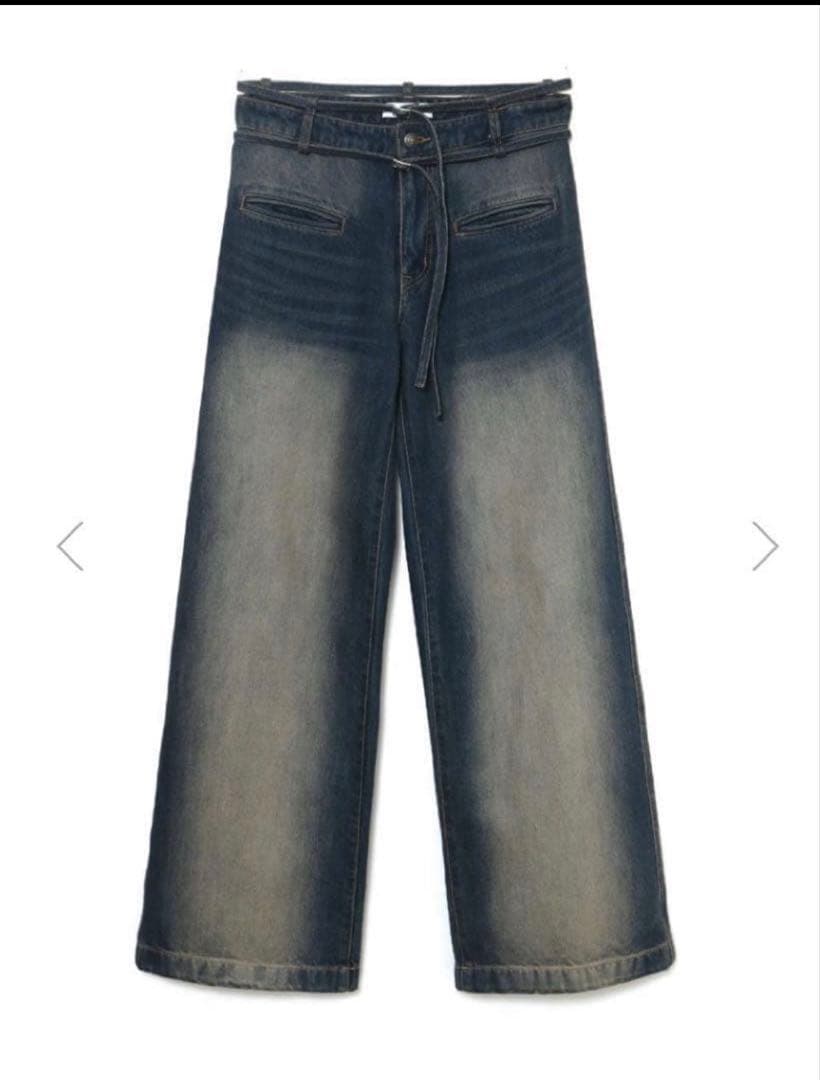 パンツ melt the lady denim5 Blue