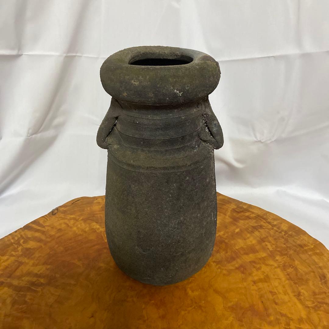 備前焼 耳付花入 壺 花瓶 後楽窯 堀川南山作 No.85 - メルカリ