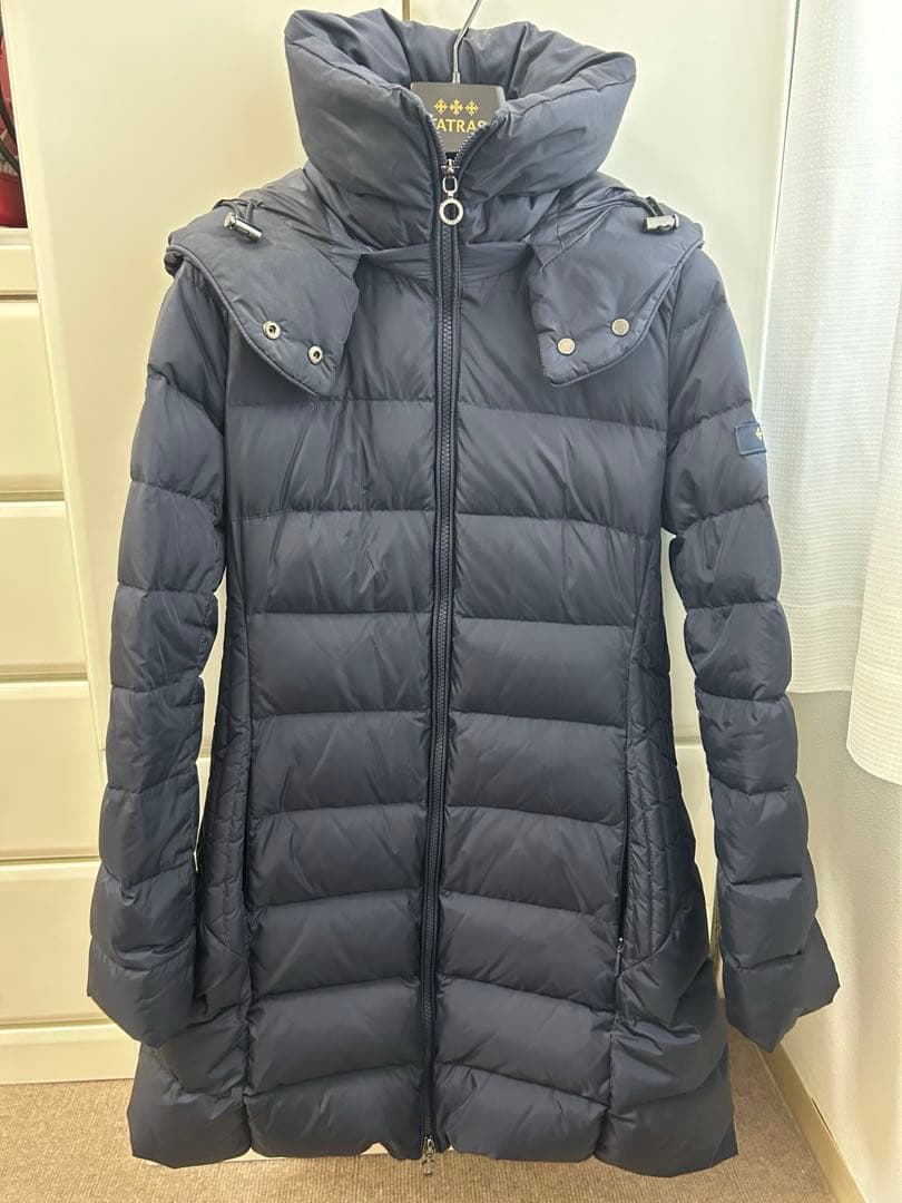 TATRAS ネイビー ダウンジャケット ロング丈