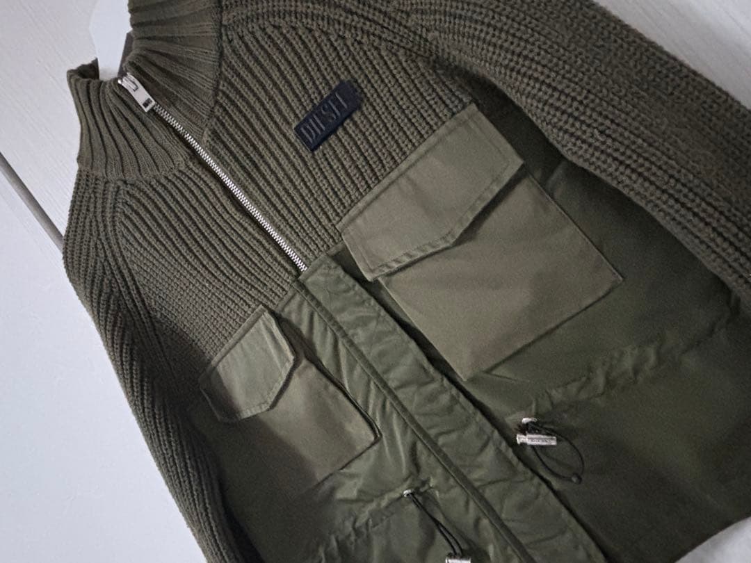 DIESEL ミリタリージャケット オリーブグリーン