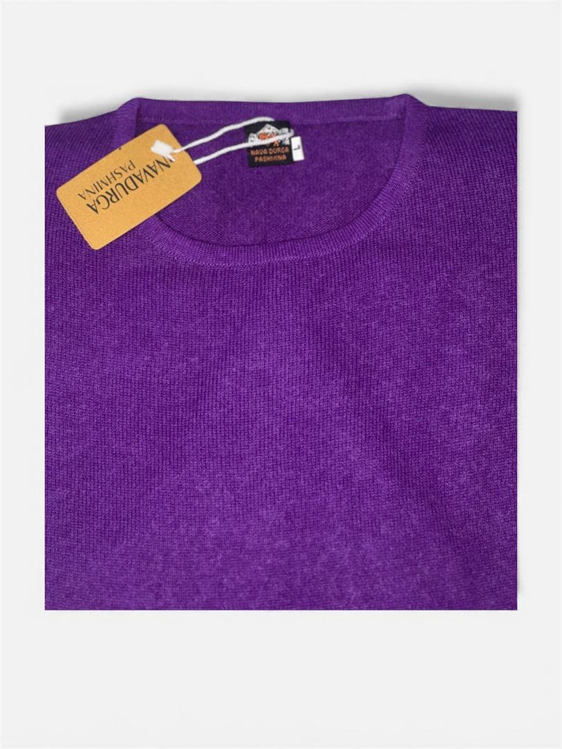 ND Cashmere 新しい100%カシミヤクルーネックセーター