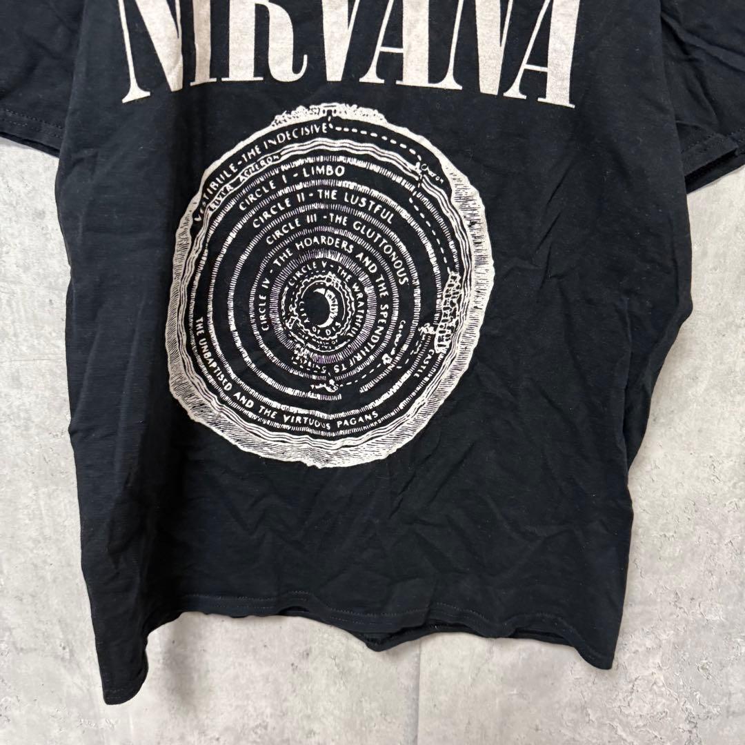 NIRVANA ニルヴァーナ トップス Tシャツ 半袖 ブラック 渦巻き - メルカリ