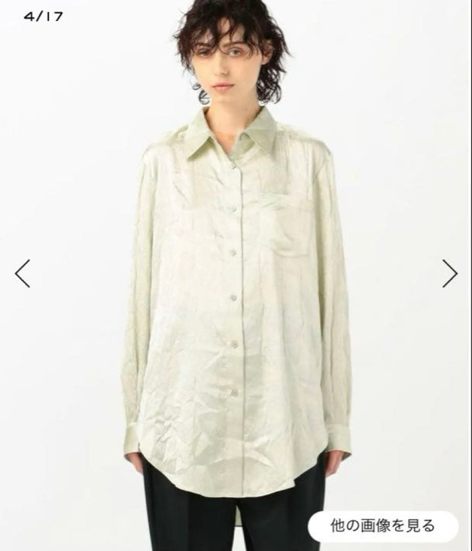 新品☆ ストレッチ サテンシャツ ピンク Acne Studios ¥57200 - メルカリ