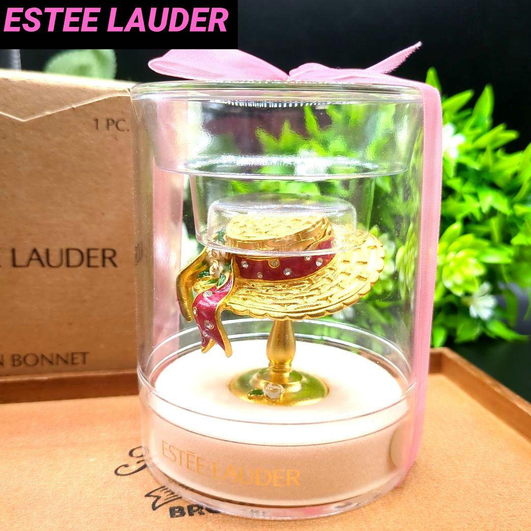 エスティローダー 練り香水 サンボンネット 麦わら帽子 箱付き 未開封 ゴールド