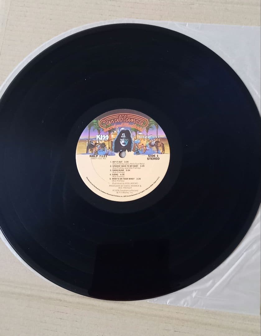 KISS.、直筆サイン入り、アルバム、レコード、オリジナルメンバー4人